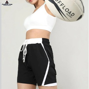 Haute qualité en gros luxe 100% Nylon personnalisé sérigraphie course à pied sport décontracté mode Gym basket-ball Shorts femmes - Product Image 5
