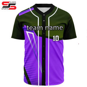 Livraison rapide Chemises unies de baseball personnalisées Maillot de baseball Tenue de baseball Maillot de baseball de sublimation pour hommes - Product Image 3