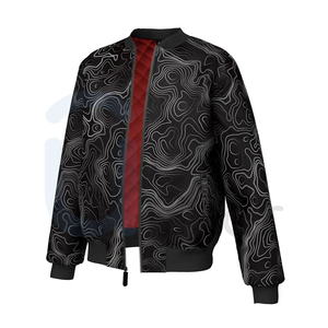 Vente en gros Nouveau blouson d'aviateur noir de haute qualité pour hommes et femmes pour hommes Veste d'hiver à fermeture éclair à la mode pour la conduite de moto - Product Image 2