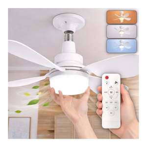 Ventilador de Techo LED Ajustable con Tecnología CCT de 52 cm (Portalámparas E27) - Product Image 1