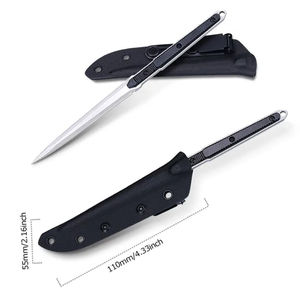 Couteau de Chef Professionnel en Acier Damas, Couteau de Camping et Bowie avec Manche en Bois de Sycamore Figuré, Fait Main, OEM - Product Image 4