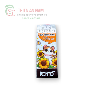 Toalla de papel de cocina de pulpa de madera virgen de 2 capas conveniente y versátil 600 hojas Paquete Grande económico tejido colgante hecho en Vietnam - Product Image 1