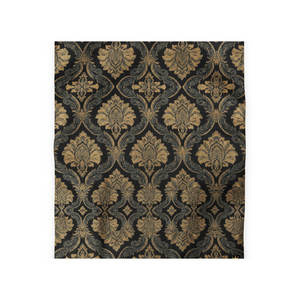 Housse de couette Legacy Luxe Baroque Noir, simple, double, king size, jacquard brodé, microfibre de polyester de qualité supérieure, lavable en machine - Product Image 1