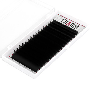 Extensiones de pestañas postizas de visón, bandejas de seda I J B C CC D L + rizos, color negro mate, entrega rápida, Corea - Product Image 3