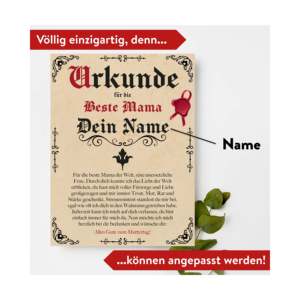Certificado Personalizado para el Día de la Madre 20x30 con Nombre a Elección, Set de Regalo Perfecto - Product Image 3