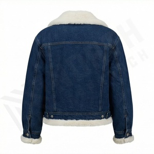 Nouvelle veste en jean tendance pour homme, manches longues, poches avant, couleur personnalisée OEM, manteau de mode, hiver, haute qualité - Product Image 2