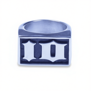 USA Seller Men's Fine Stainless Steel <b>Initial</b> Biker <b>Ring</b> IO Letter Size 8-15 SR123 - Product Image 2