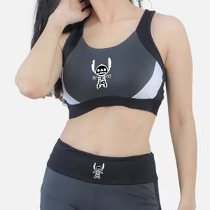 Ensemble de soutien-gorge de sport pour femmes taille haute hanche sport coton Gym Fitness hauts Leggings avec Logo bonnets rembourrés populaires pour les vêtements de sport - Product Image 4