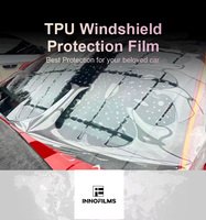 Film de protection de carrosserie Innofilms Luxury, anti-rayures, TPU haute transparence, anti-reflets, film teinté pour vitres de voiture avec rejet UV à 99 % et garantie de 3 ans