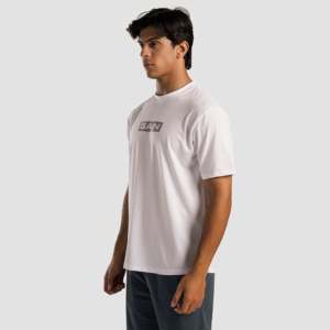 T-shirt RP par Gain, coupe ajustée, 100% polyester, tissu tricoté compressé 180g, respirant, blanc avec motif uni et graphique - Product Image 3