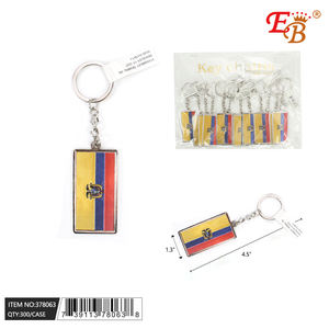 4.5 \ "Eduador Logo personalizzato portachiavi con apribottiglie in metallo Target aziendale 25DZ/CS - Product Image 1