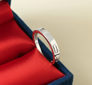 Anillo de Compromiso de Plata de Ley 925 con Grabado Estilo Bohemio Clásico para Mujer, para Bodas y Fiestas - Product Image 6