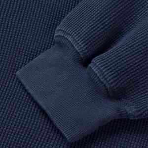 Wholesale Custom Vintage Solid Winter Cotton Blends Mock Neck Crew Neck <b>Thermal</b> Sweatshirts for Men & <b>Women</b> - Product Image 4