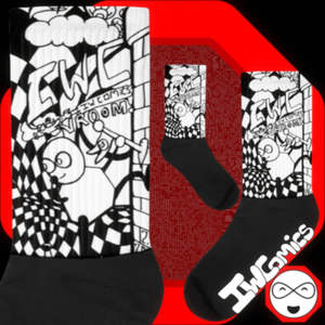 Cómics IW # Calcetines de Dibujos Animados 13 Tower Portal Adventure, Transpirables, de Uso Diario, con Spandex y Poliéster, Impresión Digital, Talla Única - Product Image 1