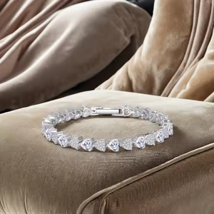 Lab Grown Diamond Everyday Elegance Diseñado para regalos Fiestas Sparkling Ethical10K Gold/925 Silver Tennis Bracelet 2,50 MM - Product Image 3