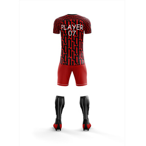Conjunto de Camiseta y Pantalones Cortos de Fútbol Personalizados para Hombre, Impresión Personalizada, 100% Poliéster Ecológico, Secado Rápido, Elástico, Uniformes de Fútbol - Product Image 6