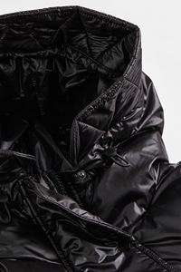 <b>Women</b> Stand Collar Zip up Long Sleeve Warm Winter Puffer <b>Coat</b> Wholesale Outerwear Cropped Quilted Down Jacket - Product Image 3