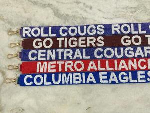 Sangle de sac en perles artisanales de luxe pour sacs fourre-tout et sacs bandoulière, style bohème, avec broderie tribale colorée - Product Image 5