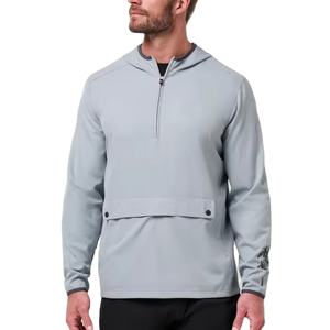 Pullover de golf confortable et léger en polyester respirant, avec col et fermetures éclair, idéal pour le golf, avec fermeture éclair quart de tour - Product Image 1