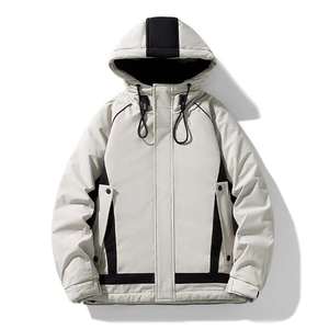 Best Selling Lightweight Canvas Waterproof Windproof Zipper Puffer Jacket Hood <b>Detachable</b> <b>Sleeves</b> Men's Long <b>Sleeve</b> Winter - Product Image 5