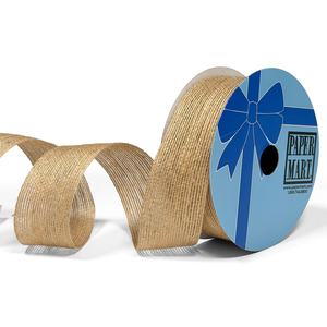 Cinta Decorativa Ecológica de Yute de Colores, Rollo de Cinta de Satén y Lino de Lujo para Envolver y Empaquetar Regalos - Product Image 1