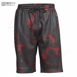 Pantalones Cortos Deportivos Casuales Extra Grandes para Hombre, de Lona de Poliéster/Algodón, con Logotipo Bordado Personalizado, Servicio OEM, Secado Rápido - Product Image 1