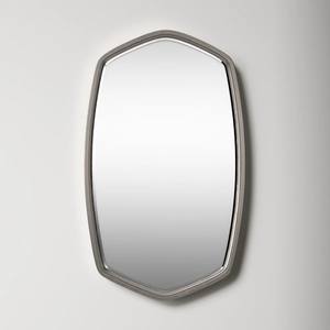 Uttermost Duronia Design géométrique moderne argent miroir élégant maison Accent décoration murale cadre argenté suspendu miroir Accent - Product Image 1