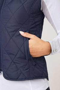 Chaleco acolchado ecuestre con paneles elásticos de cuello acanalado de tela de secado rápido para días de competición de entrenamiento de primavera estilo Formal - Product Image 6