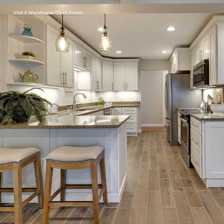 Modern American Standard Size Flat Pack Cabinet Shaker RTA Kitchen ...