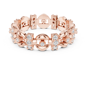 Bague Alphabet 14K pour Idée Cadeau Couple - Product Image 2