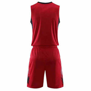 Ensembles d'uniformes de basket-ball rouge de haute qualité Meilleure conception Demi-manche Confortable et respirant - Product Image 6
