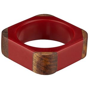 Ronds de serviette décoratifs en bois au design poli élégant Design écologique personnalisable pour les styles de décoration modernes et classiques - Product Image 1