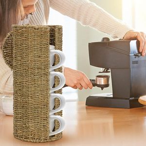 El Almacenamiento de papel higiénico de algas marinas más vendido con tapa sostiene papel higiénico adicional cesta de algas marinas multifuncional decoración de baño Boho - Product Image 6