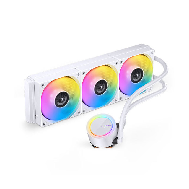 JONSBO TG-360 ARGB All-in-One CPU Liquid Cooler 360mm RGB Fans White Edition-Supports Intel LGA1700 Computer Case Friendly