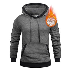 Sweat à capuche unisexe en polaire brossé de haute qualité, broderie personnalisée vintage, mélange polyester/coton, best-seller de l'hiver - Product Image 1