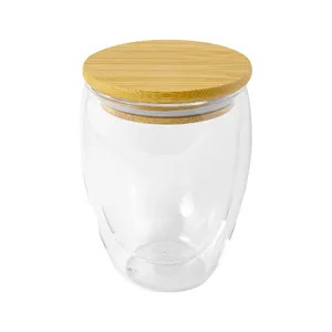 Bicchiere Personalizzato Sanseveria a Doppia Parete in Vetro Premium - Product Image 1