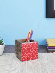 Porte-stylos en bois et Meena de conception complexe d'incrustation pour une utilisation au bureau à la maison avec fonctionnalité de calendrier - Product Image 2