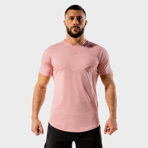 Venta al por mayor en blanco liso camiseta personalizada su logotipo de impresión de algodón camiseta impresa de talla grande para hombres camiseta para hombres - Product Image 1