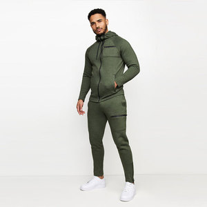 Survêtements personnalisés avec logo, poches en tissu technique, jogging d'hiver, vêtements de sport contrastés, ensembles zippés, 100% coton, streetwear pour hommes - Product Image 6