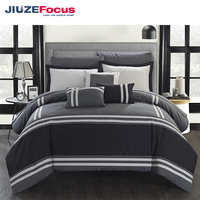 Parure de lit de qualité supérieure King Size, design élégant, coton lavé écologique, 300 fils au pouce carré