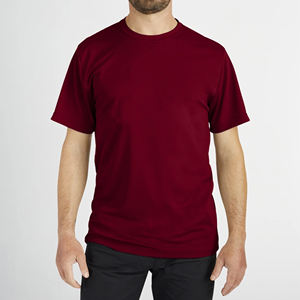 100% haute qualité hommes coupe ajustée athlétique à manches courtes T-Shirts évacuation de l'humidité chemises de gymnastique avec impression numérique tissu tricoté - Product Image 3