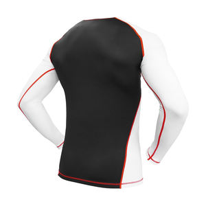 Diseño de grappling con logotipo privado personalizado BJJ Jiu Jitsu Kimono MMA Rash Guard Ropa de artes marciales mixtas Manga completa Característica elástica - Product Image 3