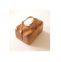 Boîte à mouchoirs en bois d'acacia à logo personnalisé de luxe à forte demande nouvelle Offre Spéciale au design élégant