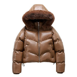 Veste matelassée courte pour femmes Manteaux d'extérieur résistants à l'eau et au vent Service OEM - Product Image 4