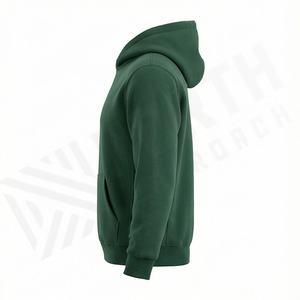 Sudadera con Capucha Personalizada para Hombre, de Algodón Grueso y Cálido, con Forro Polar, Bordado, Teñido Liso, para Clima Frío, Estilo Urbano - Product Image 3
