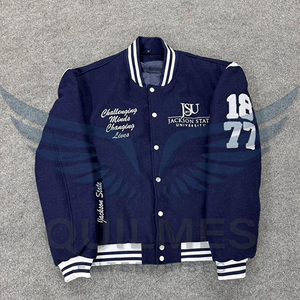 Veste universitaire Jackson State University (JSU) avec logo personnalisé, service OEM, 100% laine, broderie de qualité supérieure, hiver - Product Image 6