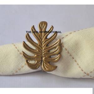 Acier inoxydable Métal Forme Ronde Or Fini Rond de Serviette Fantaisie Style Luxe Fait à la Main Vente Chaude Excellente Qualité - Product Image 5