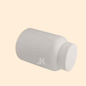 ขวดบรรจุภัณฑ์ HDPE ขวดกลมฝาปิด300มล. ฝาปิดซีอาร์สีขาว M0337โรงงานในเวียดนาม - Product Image 2