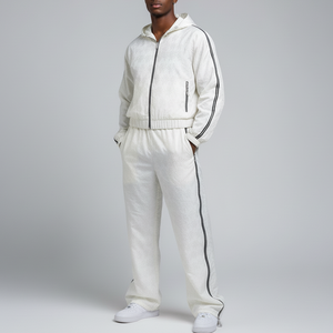 Conjunto Deportivo de Dos Piezas para Entrenamiento de Primavera, Chaqueta Transpirable para Gimnasio, Chándal Cortavientos, Conjunto Deportivo para Hombre - Product Image 3