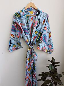 Vente chaude Coton Kimono Robes Tissées Vie Quotidienne Dames Robes Disponibles au Prix de Gros Vêtements de Nuit pour Femmes - Product Image 6